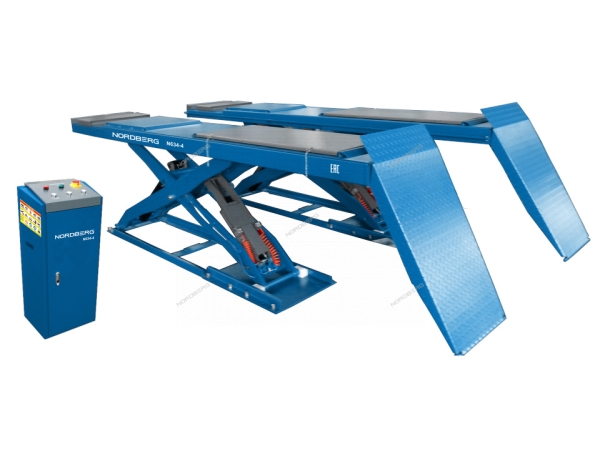 Ножничный подъемник авто 4т для сход-развала без заглубления 380в N634-4B_380