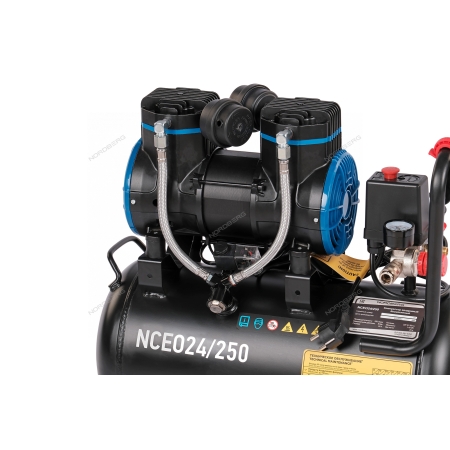 Компрессор безмасляный 220 В, ресивер 24 л, 250 л/мин NCEO24/250 (NORDBERG)