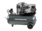 Компрессор поршневой с ременной передачей, 380 В, ресивер 100 л, 580 л/мин NCP100/580 (NORDBERG)