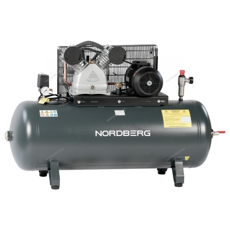 Компрессор поршневой с ременной передачей 380 В, ресивер 270 л, 880 л/мин NCP300/880 (NORDBERG)