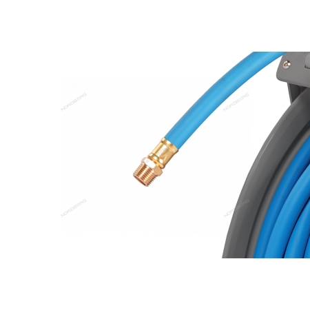 Шланг воздушный c двойным армированием на стальной катушке, гибридный ПВХ Ø 12,5х19 мм, 20 м HR1220HPVC (NORDBERG)