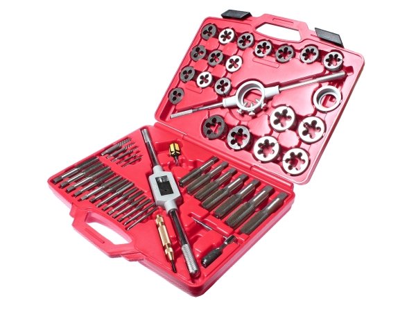 Набор метчиков и плашек 51 предмет в кейсе JTC