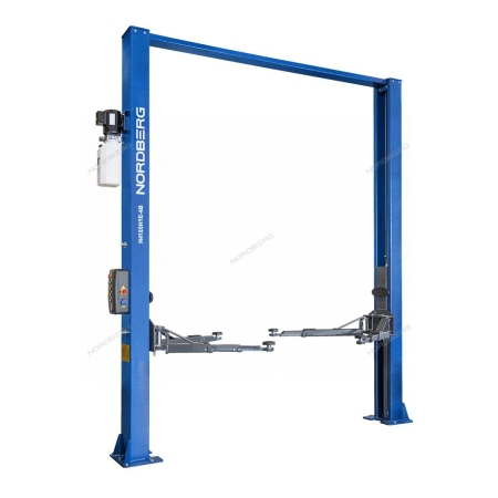 Электрогидравлический подъемник для автосервиса двухстоечный 4т электростопора + с верхней синхронизацией 380в N4120H1E-4B_3+2_380