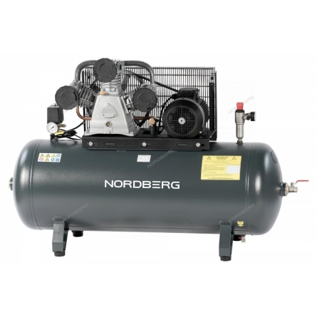 Компрессор поршневой с ременной передачей 380 В, ресивер 270 л, 950 л/мин NCP300/950 (NORDBERG)
