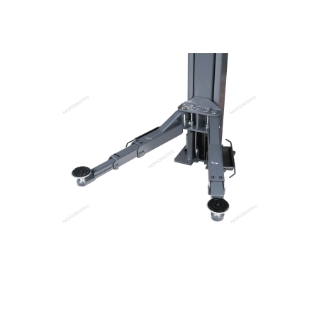 Подъемник автомобильный двухстоечный гидравлический 4,5т  электростопора + с верхней синхронизацией 380в N4124HE-4,5G