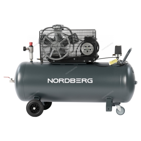Компрессор поршневой с ременной передачей 380 В, ресивер 200 л, 580 л/мин NCP200/580 (NORDBERG)