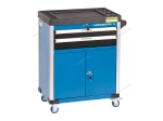 Тележка инструментальная, 2 выдвижных ящика, 2 полки с дверцами T4 (NORDBERG)