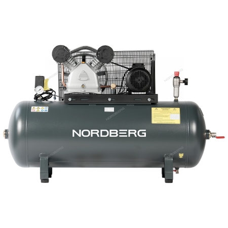 Компрессор поршневой с ременной передачей 380 В, ресивер 270 л, 690 л/мин NCP300/690 (NORDBERG)