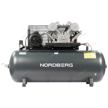 Компрессор поршневой с ременной передачей 380 В, ресивер 500 л, 1400 л/мин NCP500/1400 (NORDBERG)