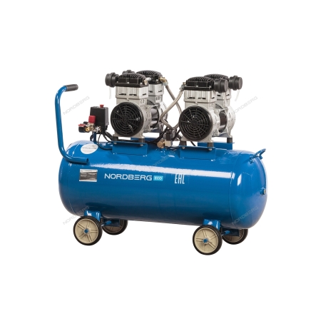 Компрессор безмасляный 220 В, ресивер 100 л, 400 л/мин NCEO100/400 (NORDBERG)