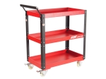 Тележка инструментальная 3 секции красная с открытым отсеком JTC