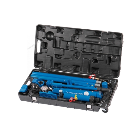 Растяжка рихтовочная c манометром в кейсе, усилие 10 т, 15 предметов N3811 (NORDBERG)