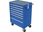 Тележка инструментальная для автосервиса с 7 ящиками, синего цвета