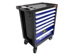 Тележка инструментальная 7 ящиков с 12 ложементами WP285002A WORKPRO (186 предметов)