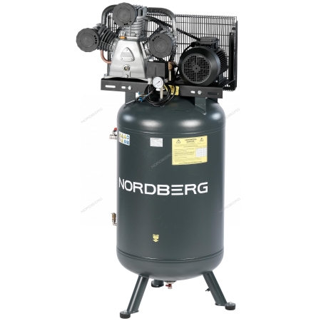 Компрессор вертикальный поршневой с ременной передачей 380 В, ресивер 270 л, 950 л/мин NCPV300/950 ( NORDBERG)