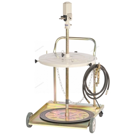 Насос для бочки 200 л для масла и смазки пневматический c тележкой NO5026 (NORDBERG)