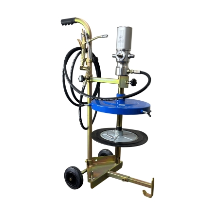 Насос для откачки масла пневматический из бочки 18-20кг с тележкой TS99435