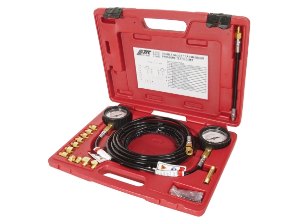 Тестер давления масла КПП с двумя манометрами в кейсе JTC