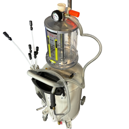 Маслосборник с откачкой через щуп. Воронка+предкамера+6 щупов, TS-2097