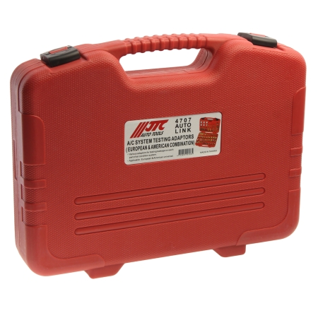 Набор адаптеров для тестирования автокондиционера (европейские и американские автомоб.) в кейсе JTC