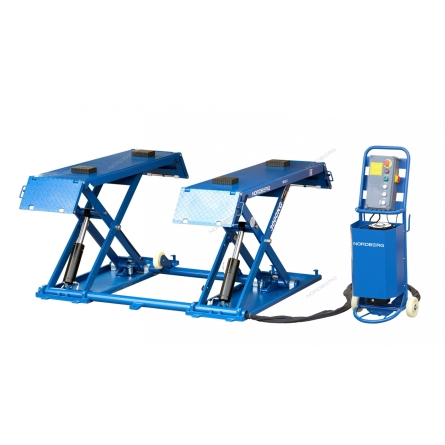 Ножничный подъемник автомобильный 3т напольный 380в N632-3B