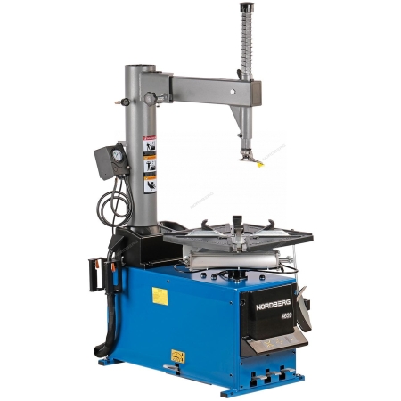 Станок шиномонтажный полуавтомат, двухскоростной, стол с накладками, взрывная накачка, 380 В, синий 4639B 380 (NORDBERG)