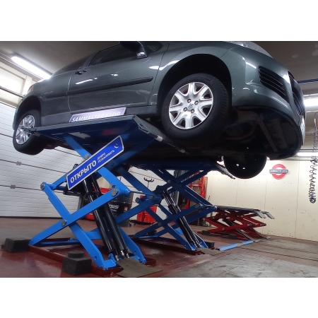 Подъемник ножницы 3т напольный TS-1113