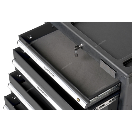 Тележка инструментальная, 5 выдвижных ящиков, серая T5N(G) ( NORDBERG)