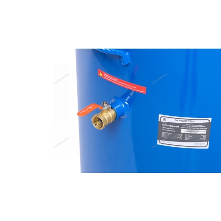 Компрессор вертикальный поршневой с ременной передачей 220 В, ресивер 150 л, 446 л/мин NCEV150/480 (NORDBERG)