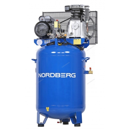 Компрессор вертикальный поршневой с ременной передачей 220 В, ресивер 150 л, 446 л/мин NCEV150/480 (NORDBERG)