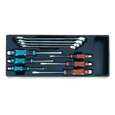 Набор инструмента в металлическом ящике 57пр Licota AHB-533K01