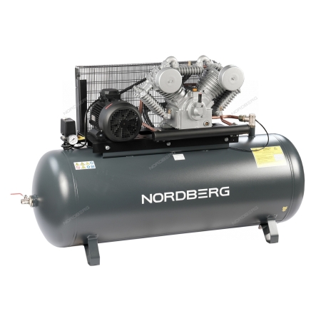Компрессор поршневой с ременной передачей 380 В, ресивер 500 л, 1400 л/мин NCP500/1400 (NORDBERG)