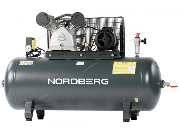 Компрессор поршневой с ременной передачей 380 В, ресивер 270 л, 690 л/мин NCP300/690 (NORDBERG)