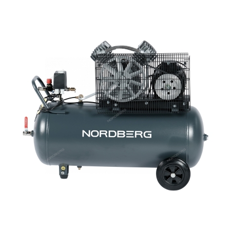 Компрессор поршневой с ременной передачей, 380 В, ресивер 100 л, 500 л/мин NCP100/500 (NORDBERG)