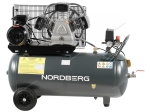Компрессор поршневой с ременной передачей, 380 В, ресивер 100 л, 580 л/мин NCP100/580 (NORDBERG)