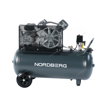 Компрессор поршневой с ременной передачей, 220 В, ресивер 100 л, 420 л/мин NCP100/420A (NORDBERG)