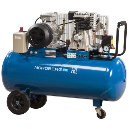 Компрессор поршневой с ременным приводом, объем 100 л  NCE100/520 (NORDBERG)