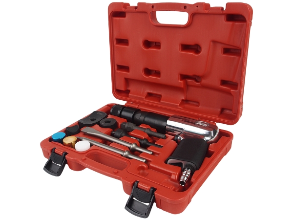 Молоток пневматический 2100уд/мин. с набором зубил 12 предметов JTC